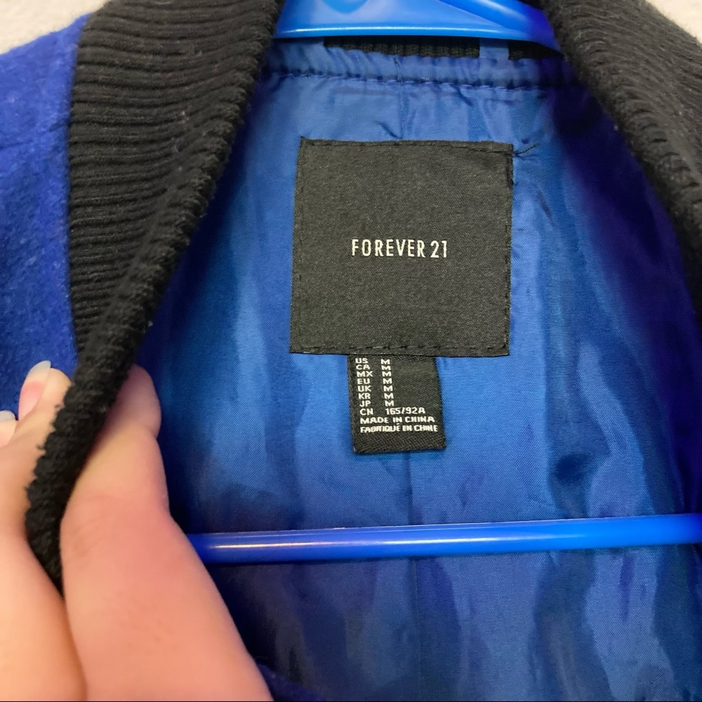 Forever 21 Thick Varsity Jacket with Inner Lining - Picture 3 of 5